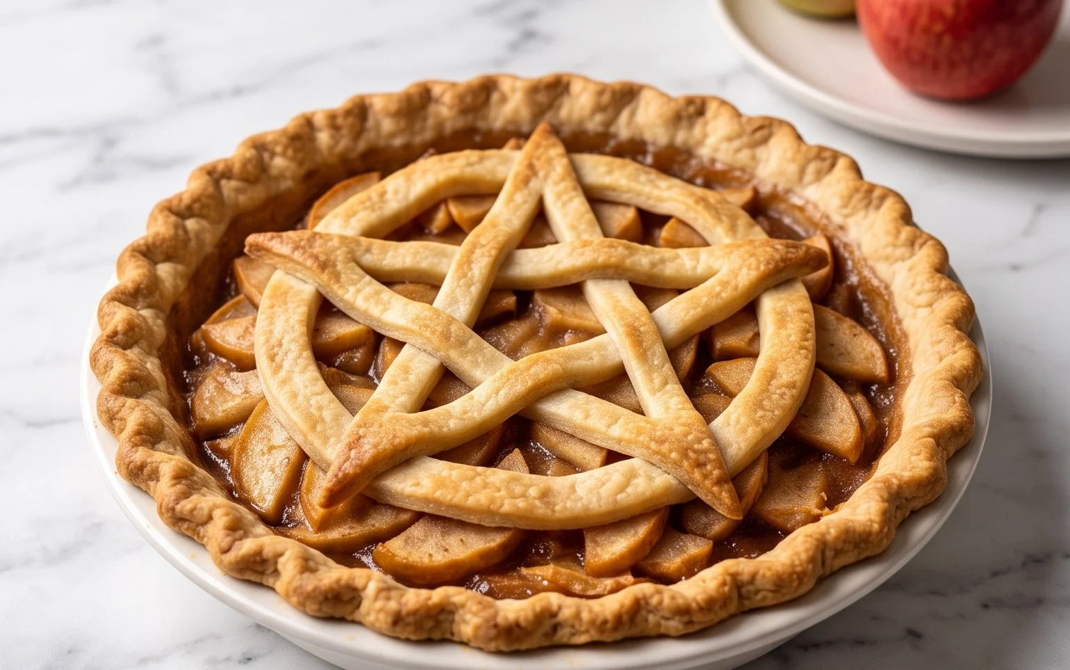 Tartes aux Pommes Vegan Pentagramme: Recette Mystique
