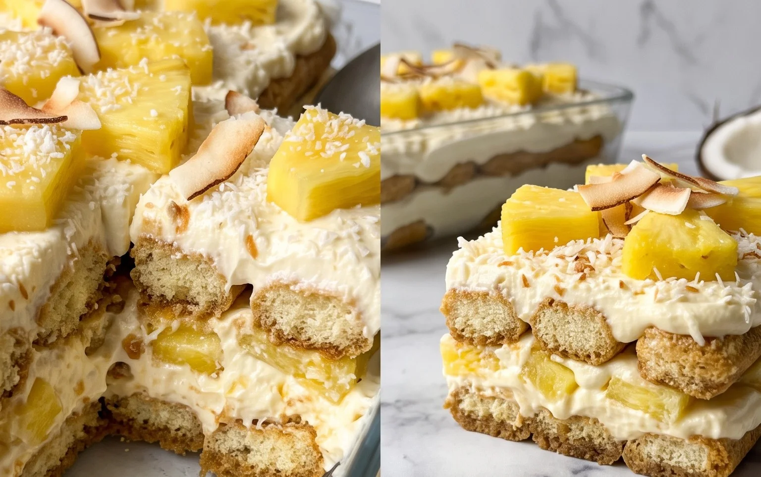 Tiramisu Ananas Coco : Voyage Tropical Gourmand